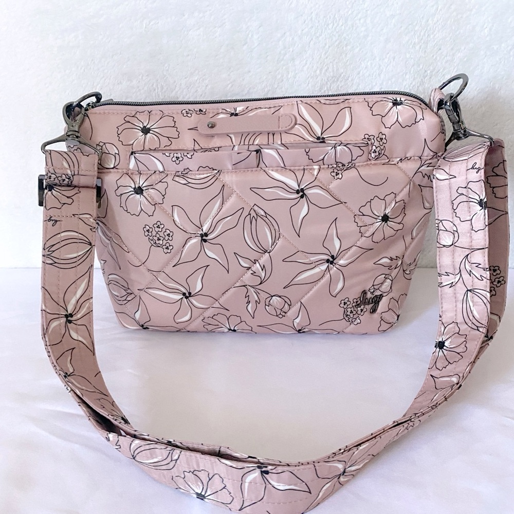 Lug Pink Floral Crossbody Bag